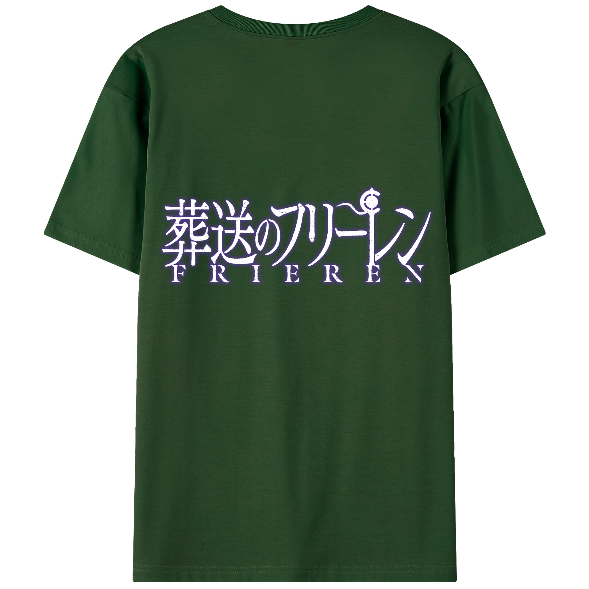 （画像用） 葬送のフリーレン Frieren 綿100％半袖Tシャツ（背面プリント）